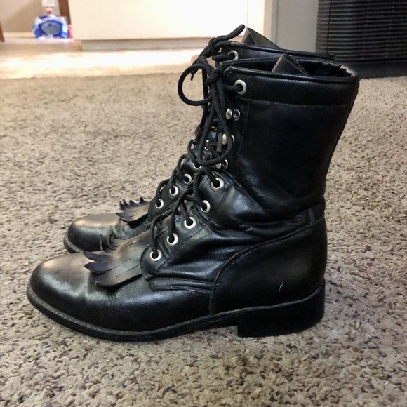 Circle A Paddock Boots Womens 5 1/2 M Black Leather Riding Equestrian - Picture 2 of 15